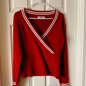 Soft wrap style sweater